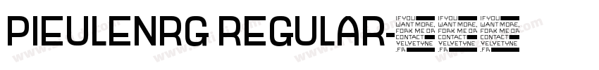 PIEULENRG REGULAR字体转换